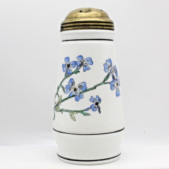 Challinor, Taylor & Co Other - Challinor Taylor Glass Sugar Shaker Muffineer Painted Opalware Florals  Antique